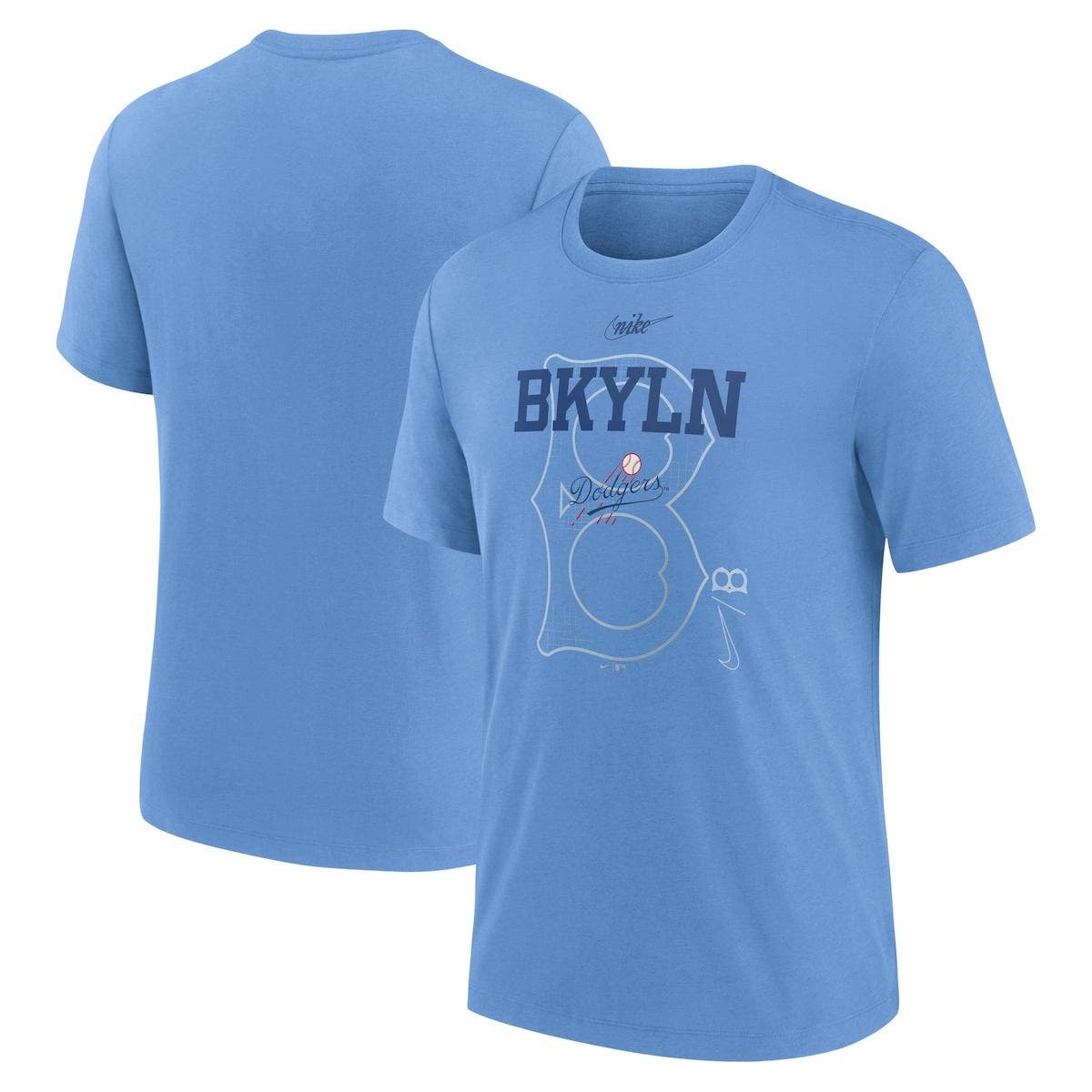 Nike Men's Nike Light Blue Brooklyn Dodgers Cooperstown Collection ...