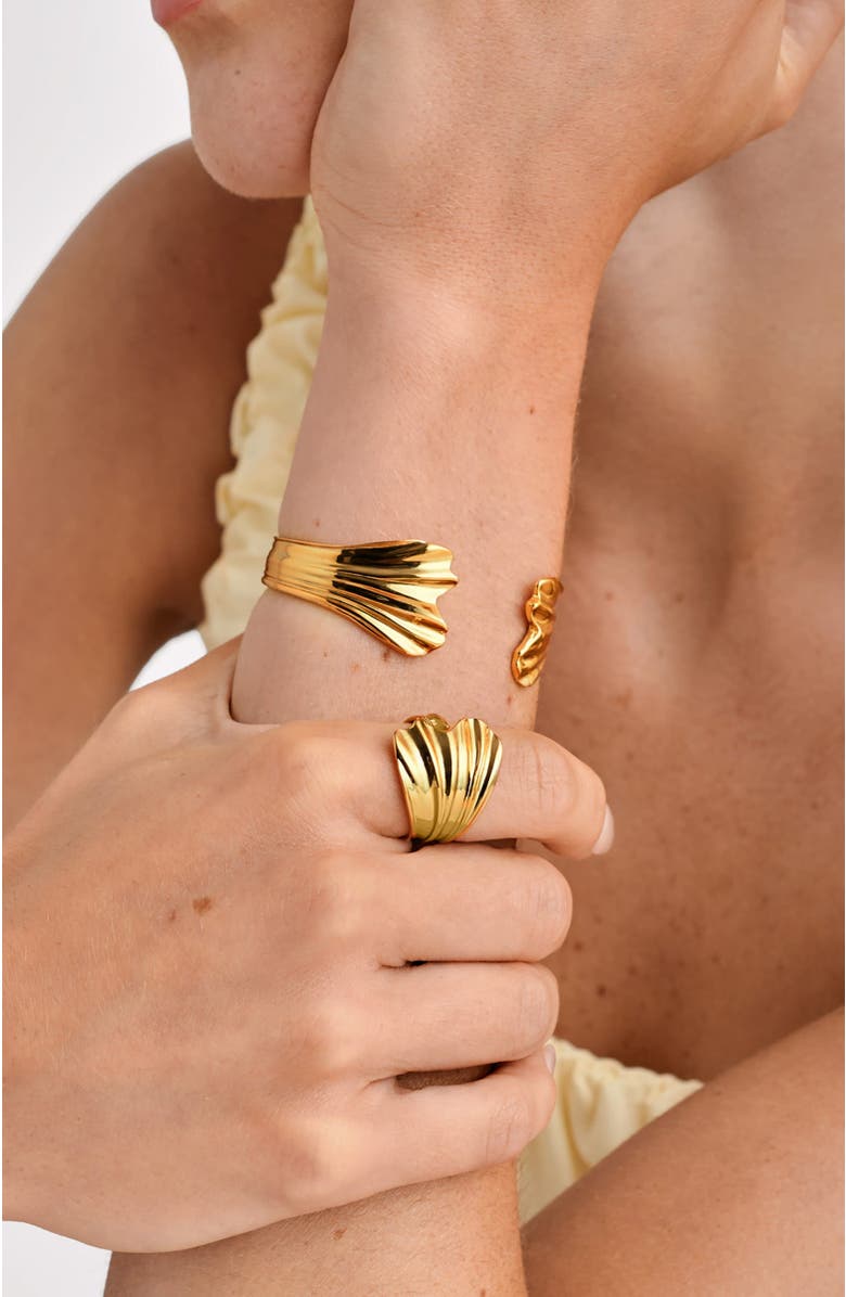 Katie Loxton Floramour Ring, Alternate, color, Gold Coated