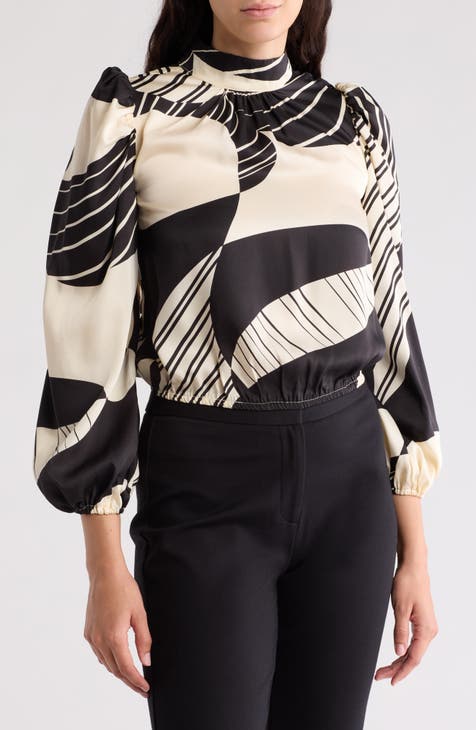 Seraphine Long Sleeve Mock Neck Top