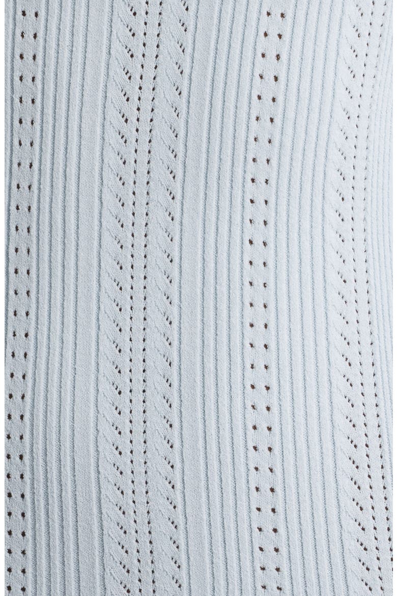 Seychelle Bow Long Sleeve Knit Minidress, Alternate, color, ICICLE BLUE