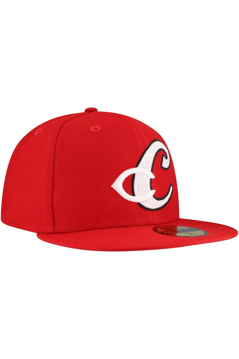 Men's New Era Red Cincinnati Reds  Duo Logo 2.0 59FIFTY Fitted Hat, Alternate, color, Red