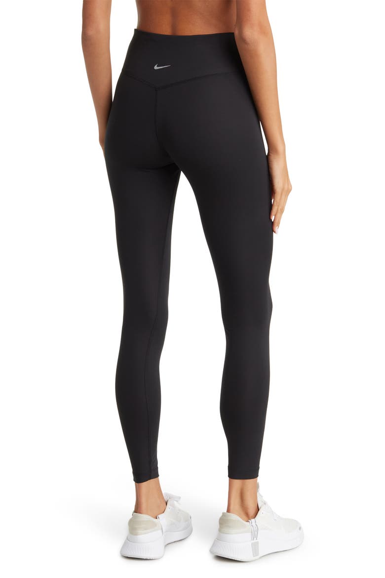 Dri-FIT Swoosh Mid Rise 7/8 Running Tights, Alternate, color, 010 BLACK/ REFLECTIVE SILV