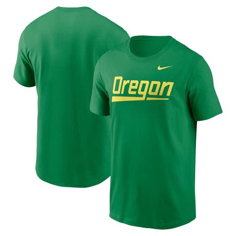 Men's Nike Green Oregon Ducks Baseball Wordmark T-Shirt
