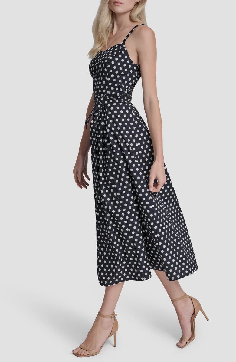 DKNY Sleeveless Maxi Dress, Alternate, color, Coin Dot