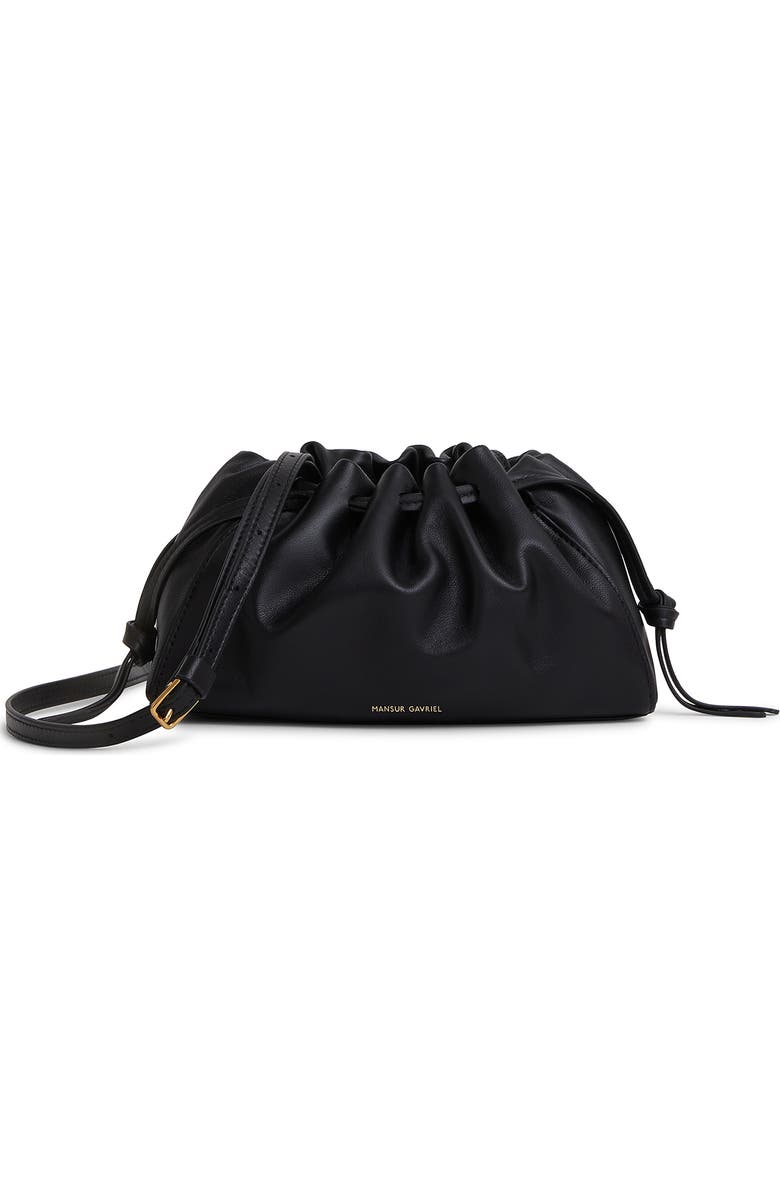 Mansur Gavriel Mini Bloom Leather Drawstring Bag, Main, color,