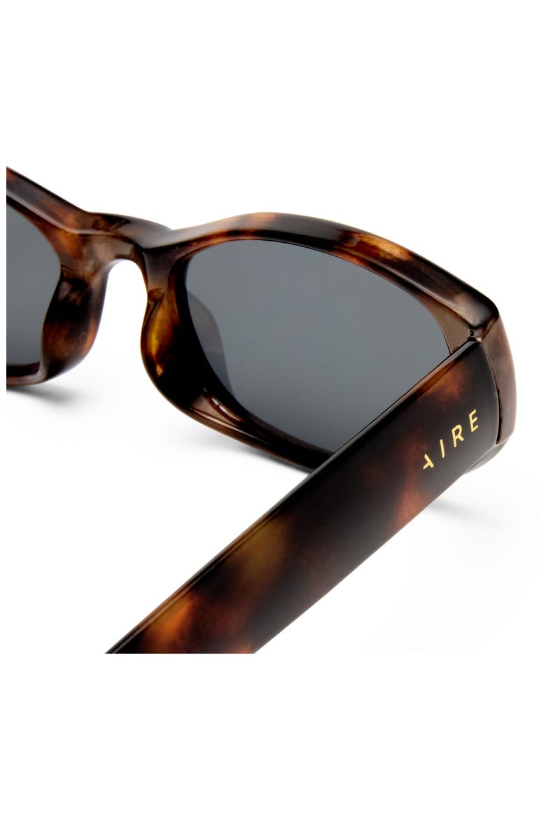 Caellum 52mm Oval Sunglasses, Alternate, color, DARK TORT / SMOKE MONO