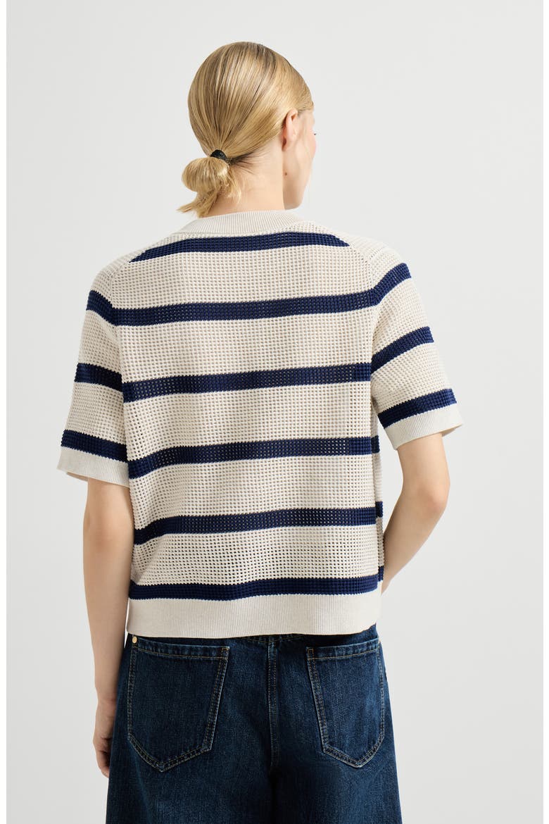 Striped cardigan, Alternate, color, Blue