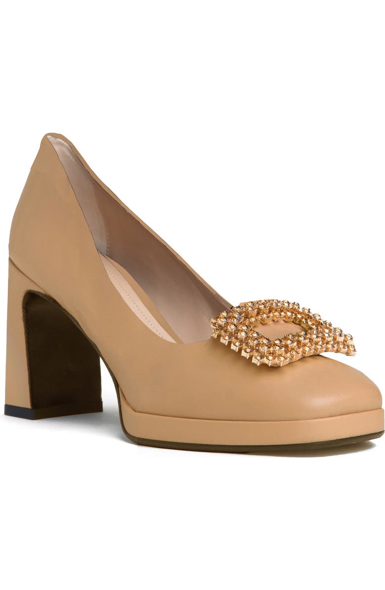 BEAUTIISOLES Clementine Platform Pump, Main, color, Beige