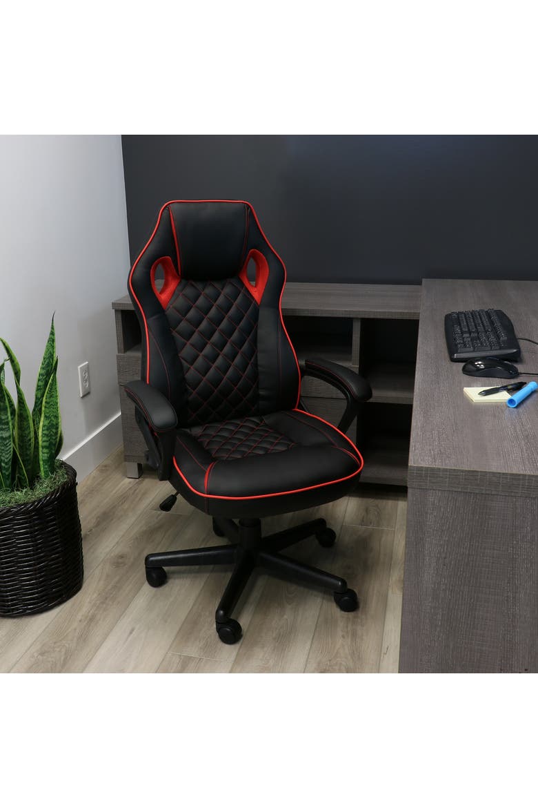 High Back Adjustable Office Chair, Alternate, color, Black