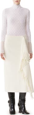 Lanvin High-Neck Top In Wool And Mohair