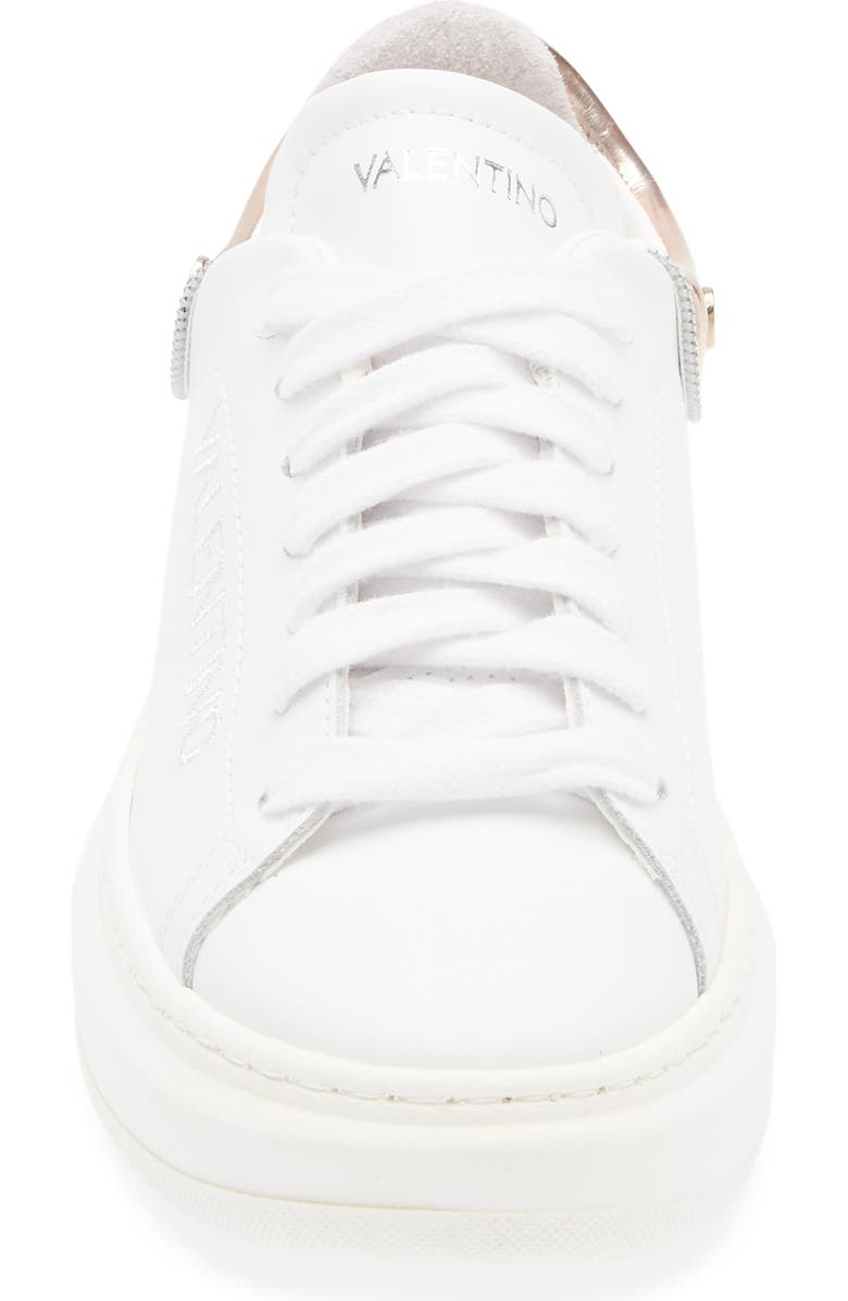 VALENTINO BY MARIO VALENTINO Fresia Zip Sneaker, Alternate, color, White Copper