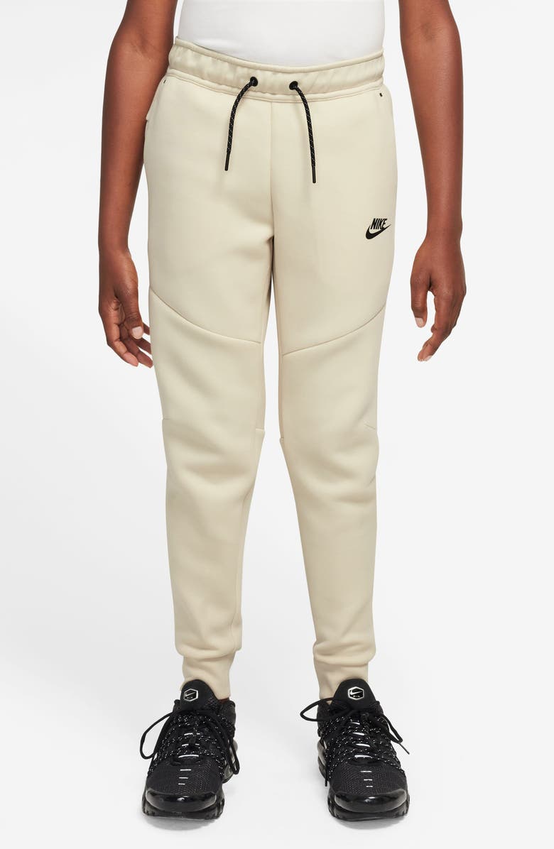 Nike Kids' Sportswear Tech Fleece Joggers, Main, color, Light Khaki/ Khaki/ Black