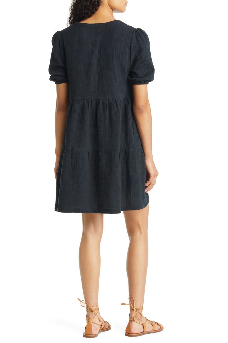 Jamie Cotton Minidress, Alternate, color, BLACK