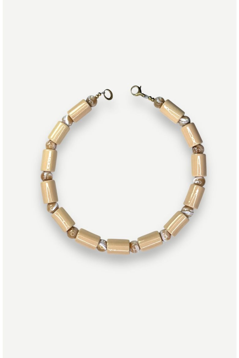 Bead Five Sundry Necklace, Main, color, Crepe & Conch Mother Of Pearl