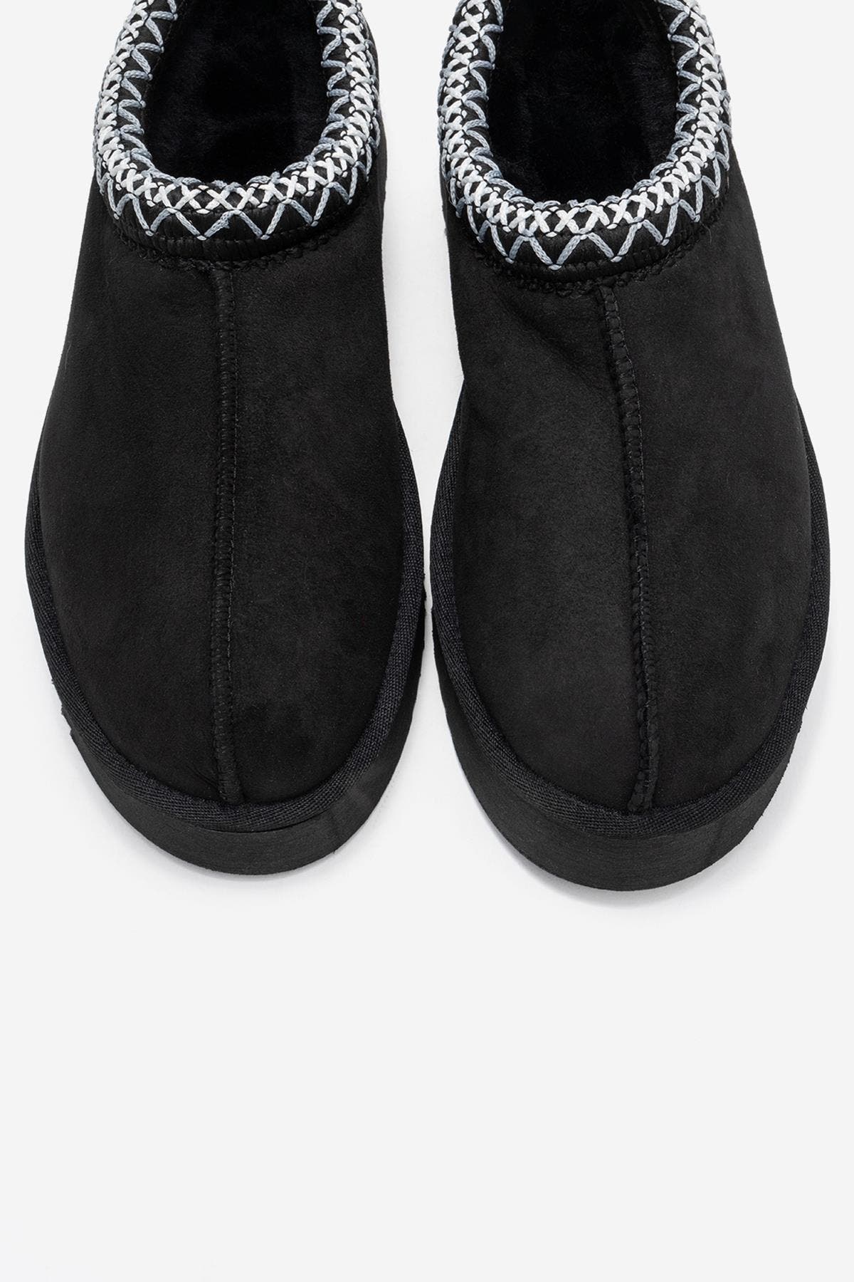 Forever & Always Shoes Avelia Leather Winter Slippers, Alternate, color, 