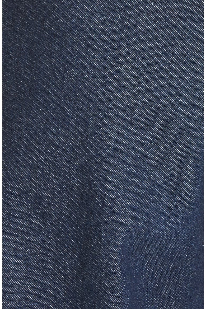 Puff Sleeve Denim Jumpsuit, Alternate, color, RINSE WASH