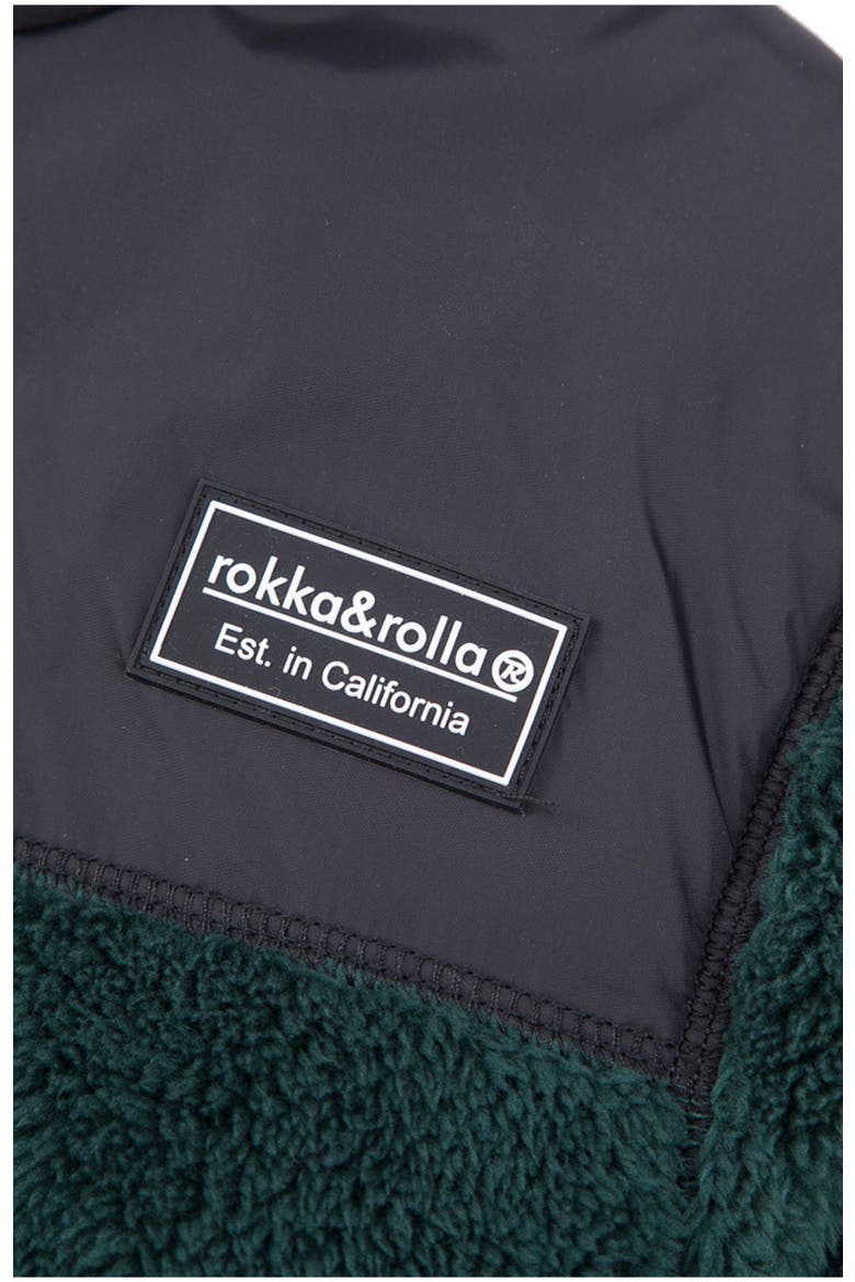 Kids' Teddy Soft Fleece Jacket, Alternate, color, Pine green