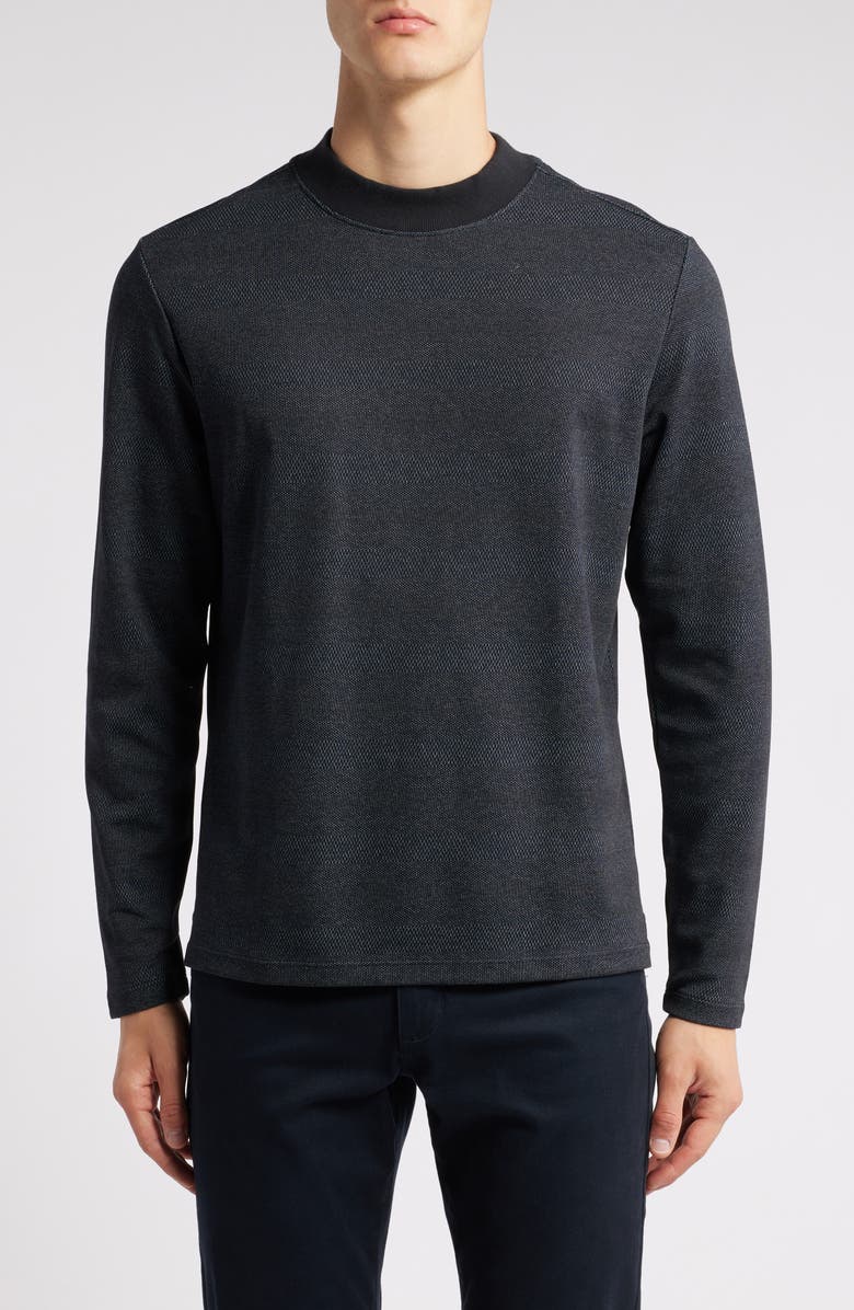 Robert Barakett Walcove Stripe Crewneck Sweatshirt, Main, color, Navy