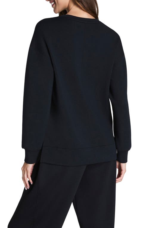 Spanx ® Air Essentials Brushed Crewneck Top In Black