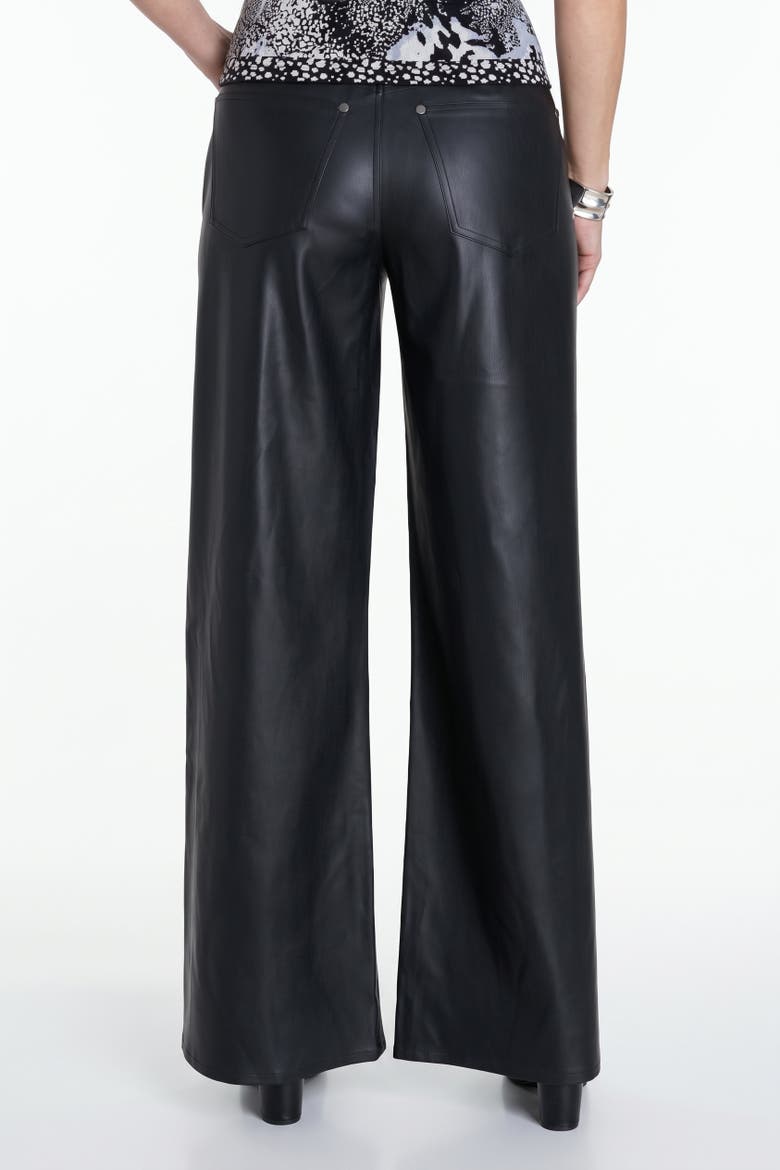 Daphne Leather Pant, Alternate, color, Black