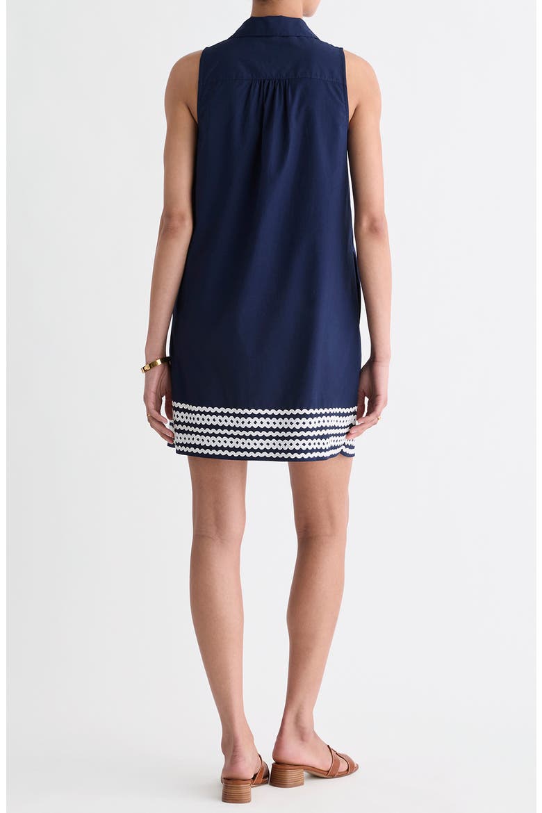 Pippa Rickrack Shirtdress, Alternate, color, NAUTICAL NAVY