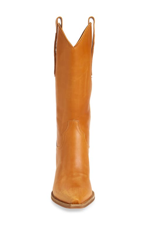 Jeffrey Campbell Dagget Western Boot In Dark Beige Sanded