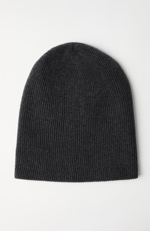 Brunello Cucinelli Cashmere Beanie Hat In Gray