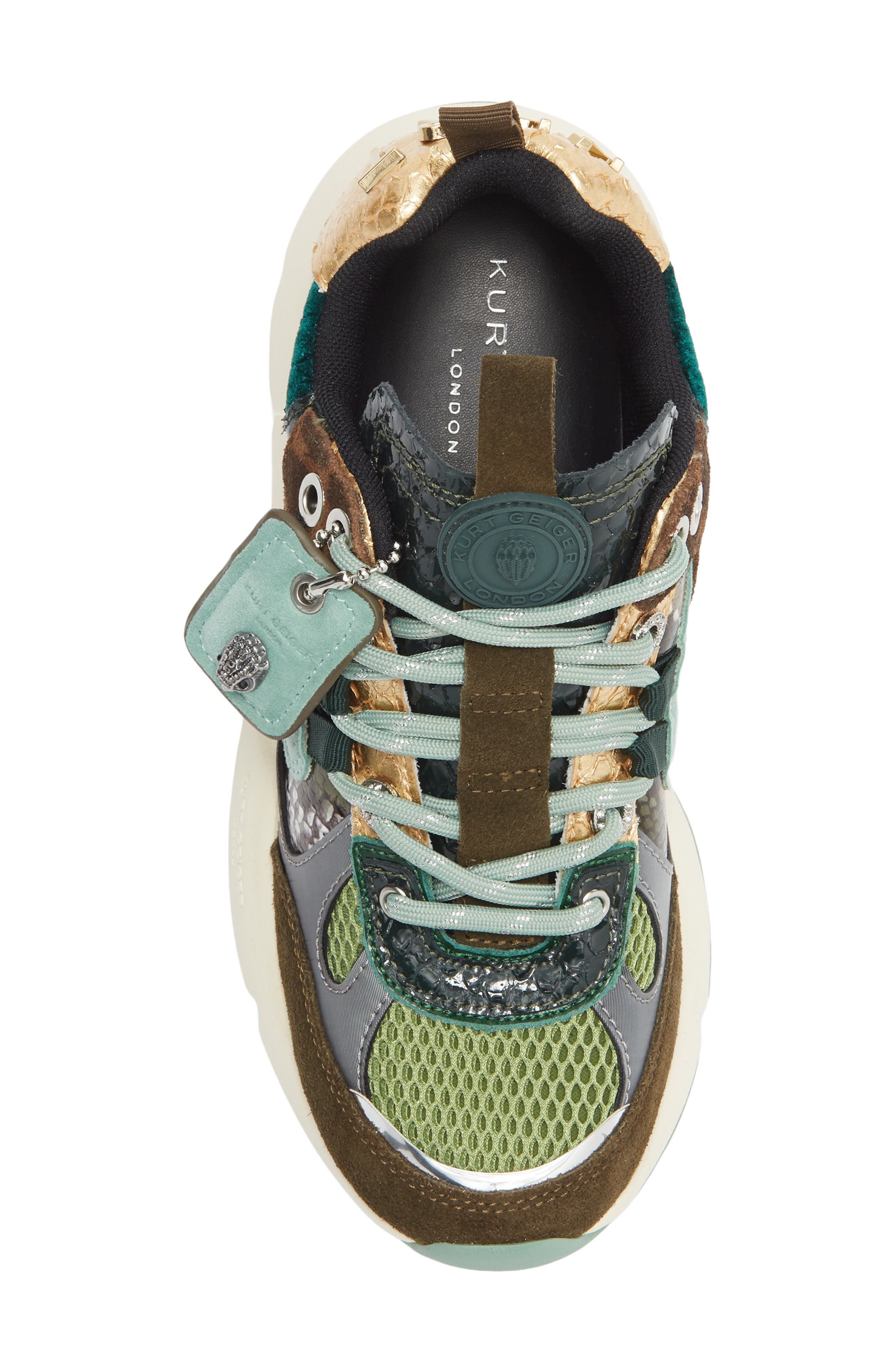 KG Kurt Geiger Kurt Runner Sneaker, Alternate, color, Green Oth