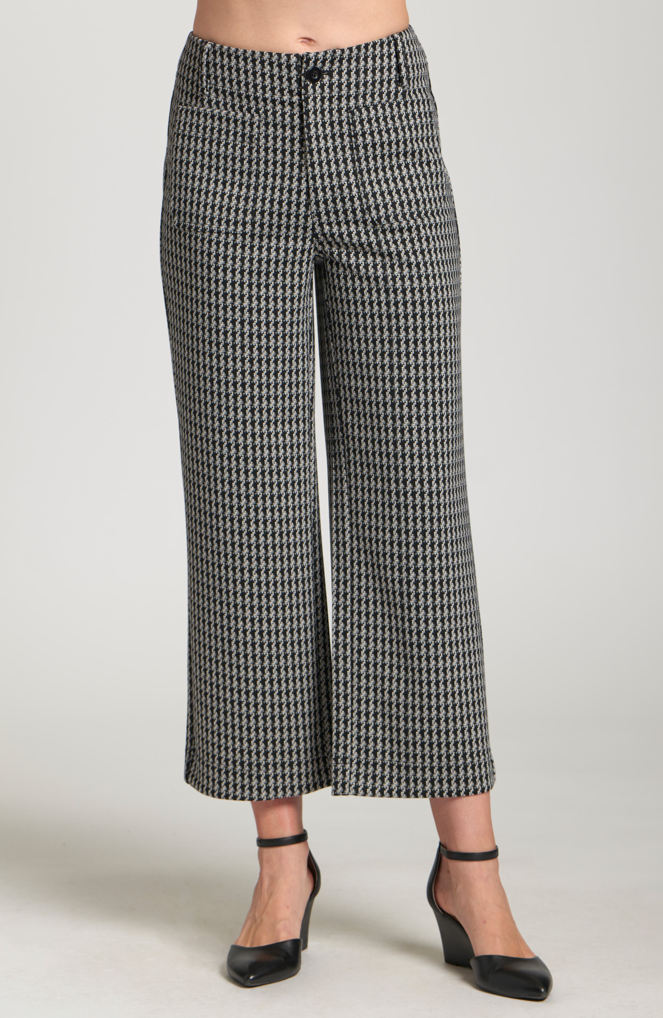 Ponte Wide Leg Crop Pants - image 3