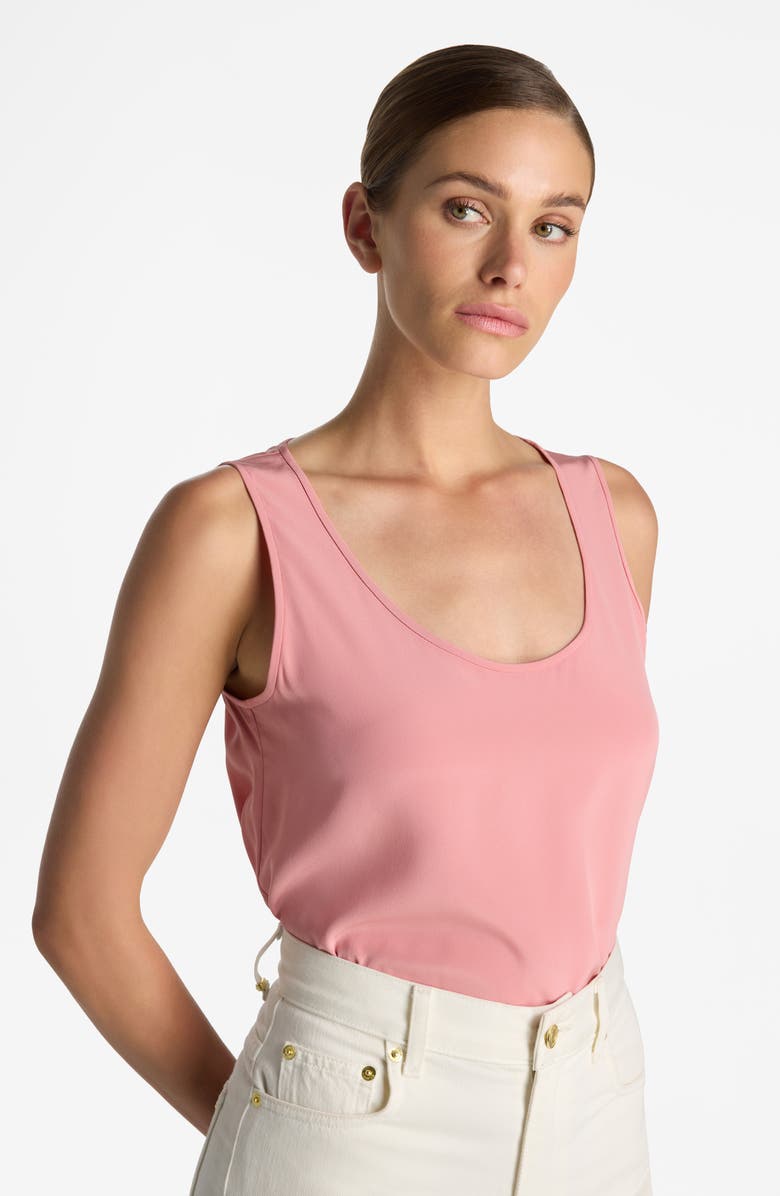 ST. JOHN Silk Crêpe de Chine Shell, Alternate, color, 