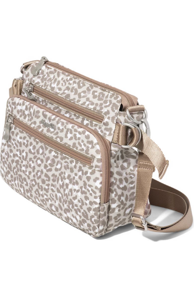 BAGGALLINI Marais Crossbody Bag, Alternate, color, Mocha Cheetah Print
