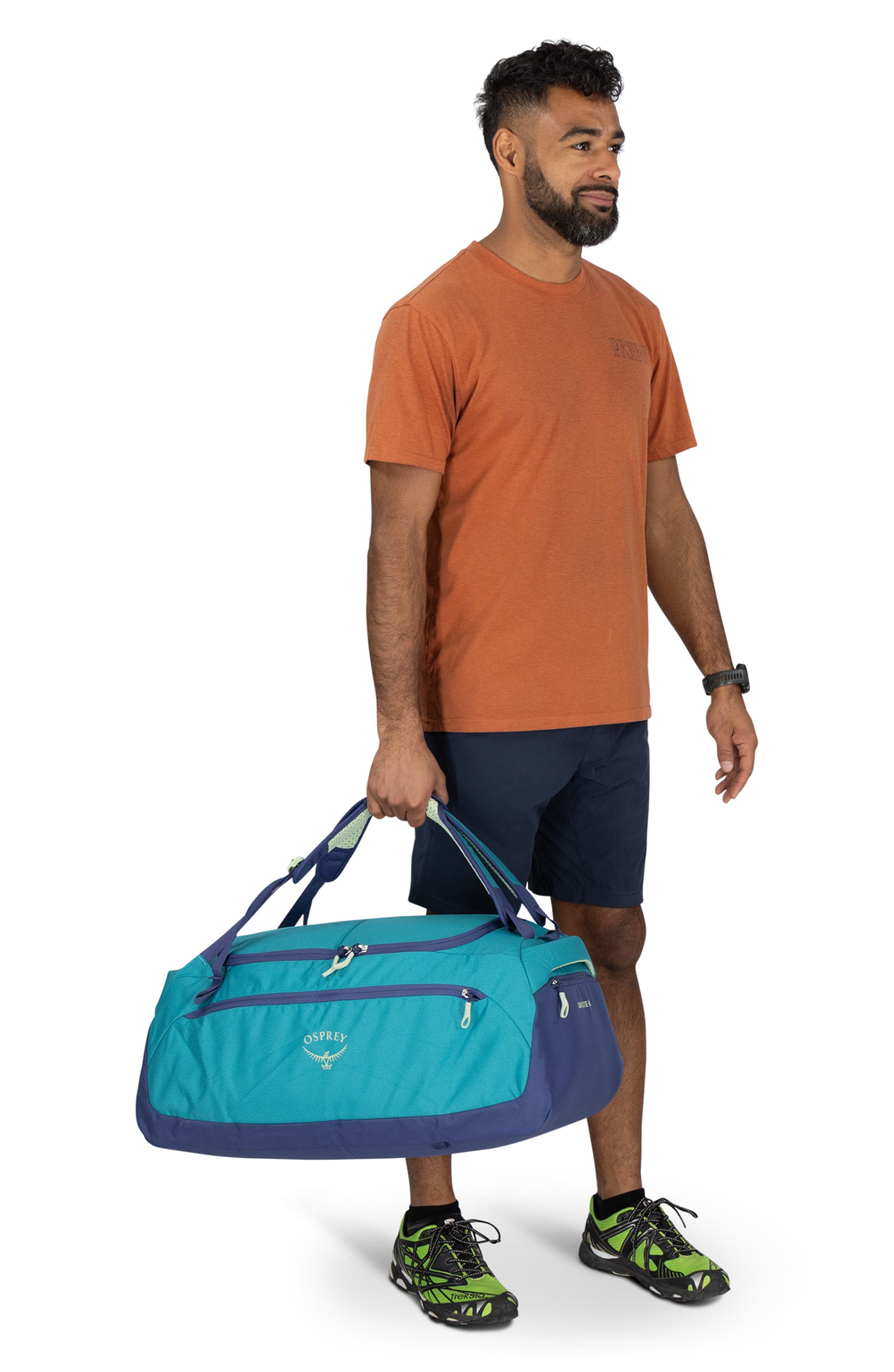 Daylite 60-Liter Duffle Bag, Alternate, color, BLUE SPIKEMOSS/ ALKALINE