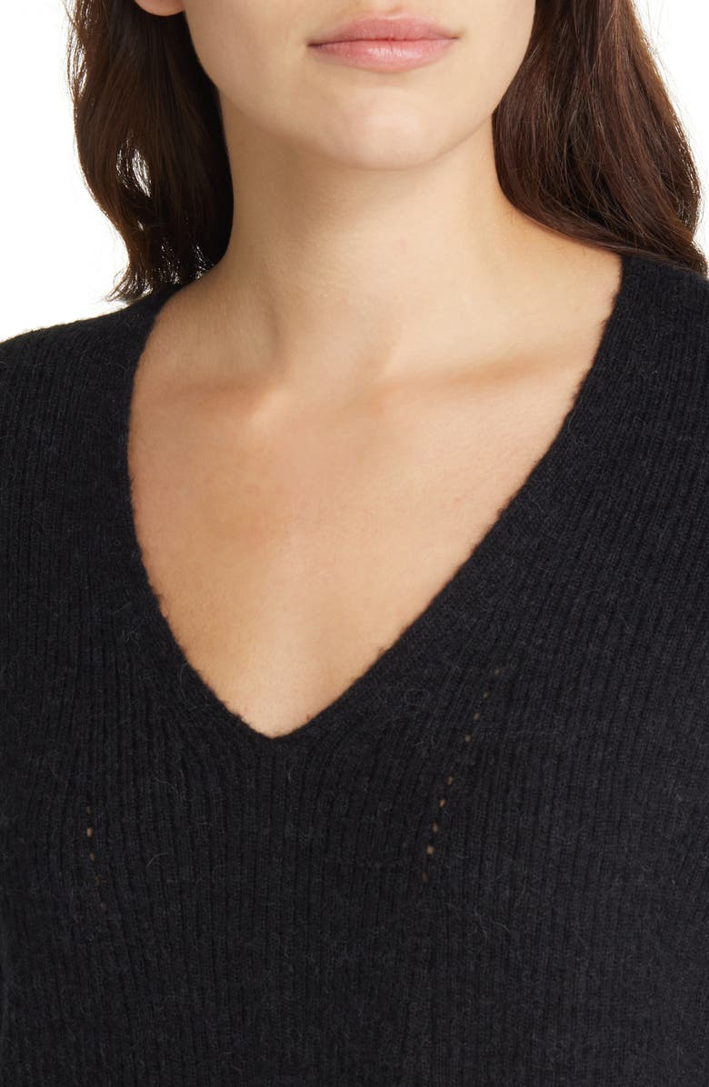 AllSaints Rhoda V-Neck Sweater, Alternate, color, 