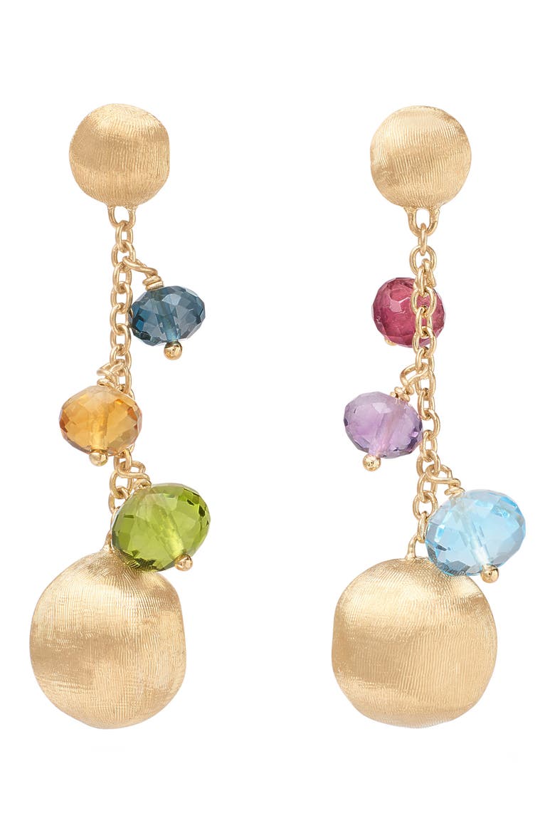 Africa Drop Earrings, Main, color, 18K YELLOW GOLD