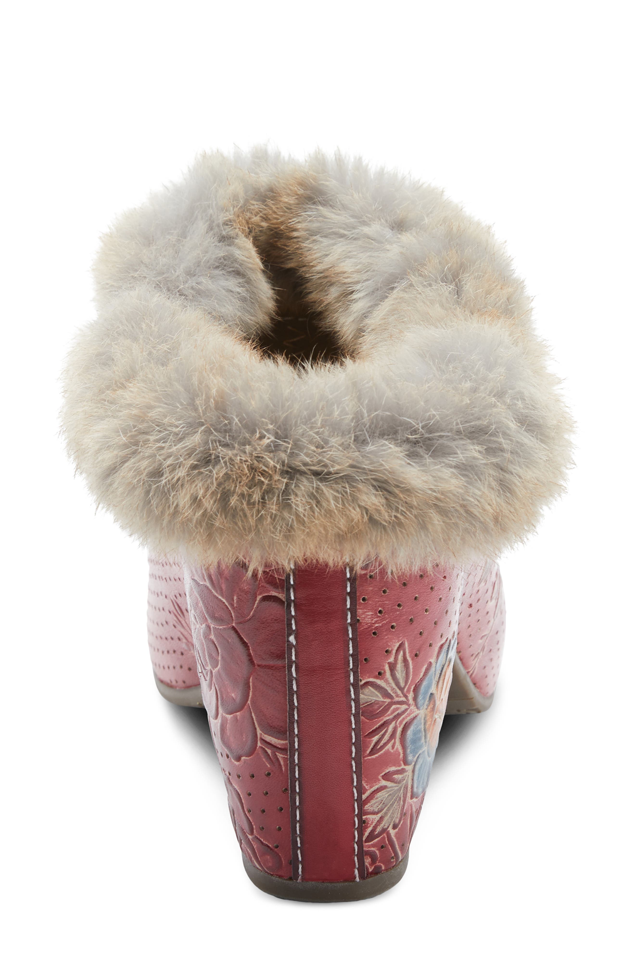 L'Artiste by Spring Step Janis Faux Fur Lined Clog, Alternate, color, 