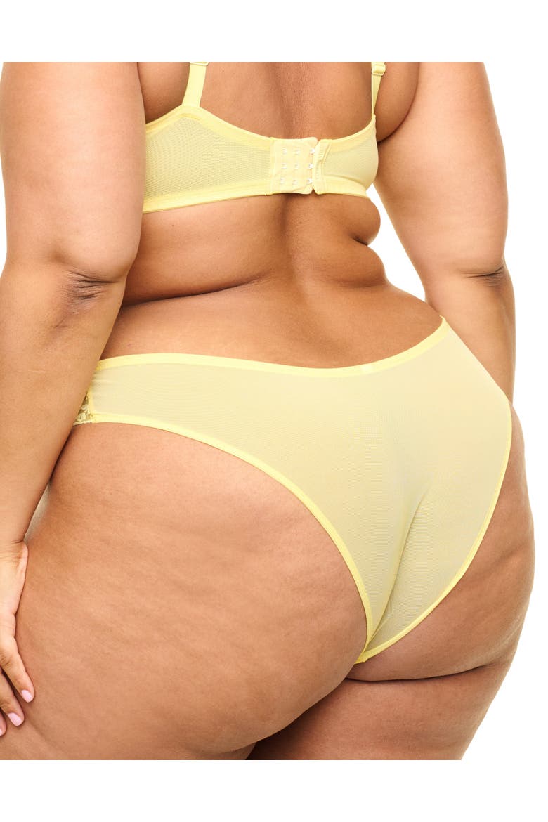 Perla Cheeky Panties, Alternate, color, Light yellow