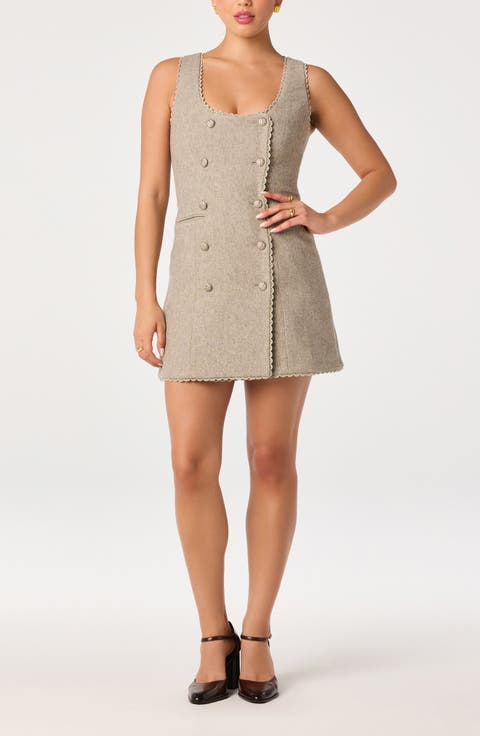 Luna Wool Blend Minidress