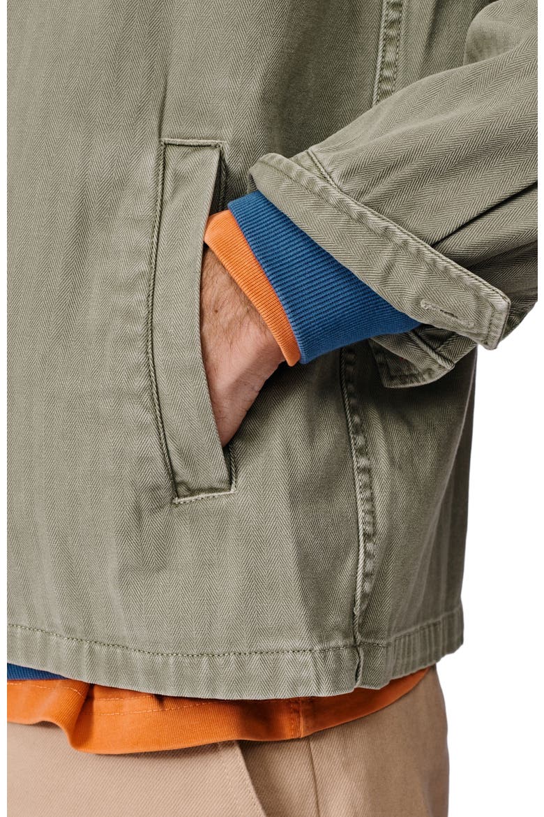 Dowse Long Sleeve Relaxed Worker Jacket, Alternate, color, Khaki