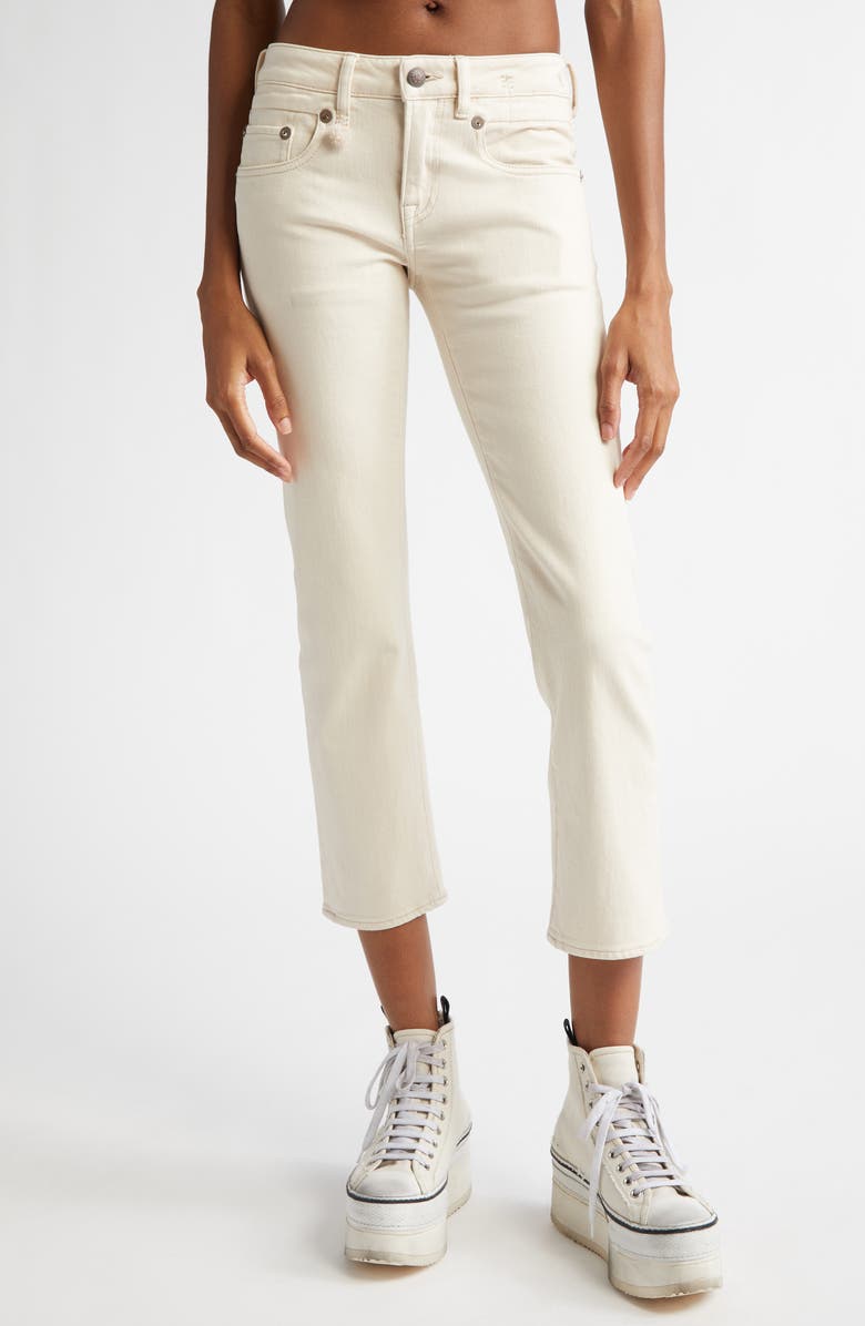 R13 Crop Straight Leg Boy Jeans, Main, color, 