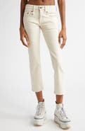 R13 Crop Straight Leg Boy Jeans