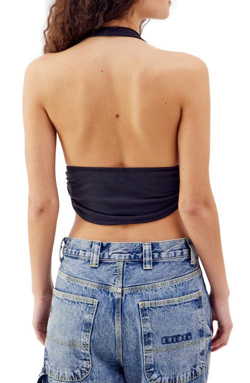 Shop Bdg Urban Outfitters Ari Halter Crop Top In Black