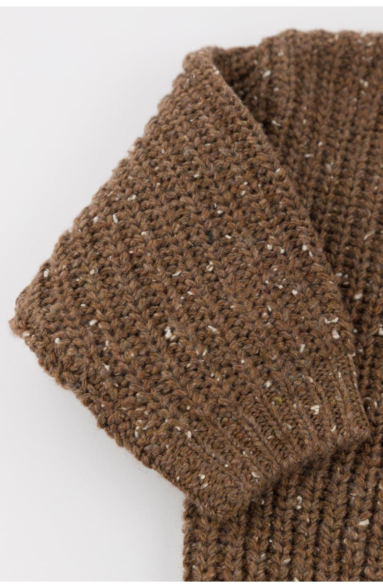 oh baby! Speckle Knit Grandpa Knitted Pullover, Alternate, color, Chocolate