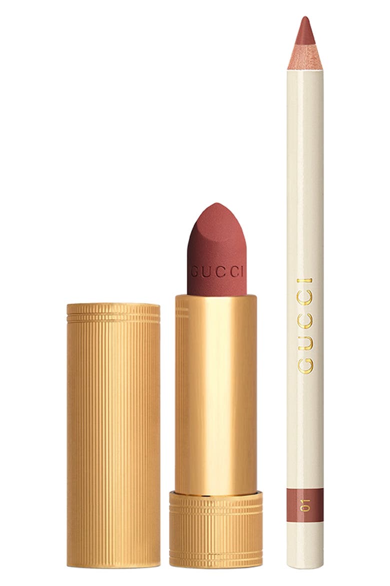 Matte Lipstick and Lip Liner Duo, Alternate, color, NO COLOR