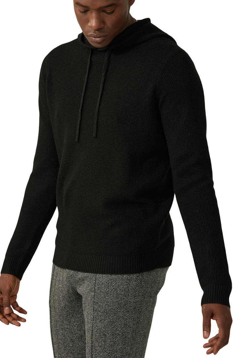 Good Man Brand Waffle Knit Merino Wool Hoodie, Alternate, color,