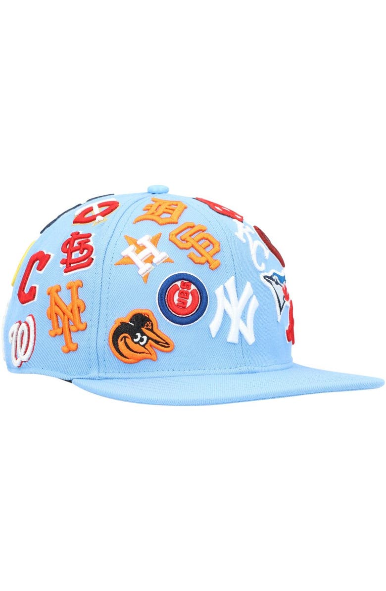 PRO STANDARD Men's Pro Standard Light Blue MLB Pro League Wool Snapback Hat, Alternate, color,