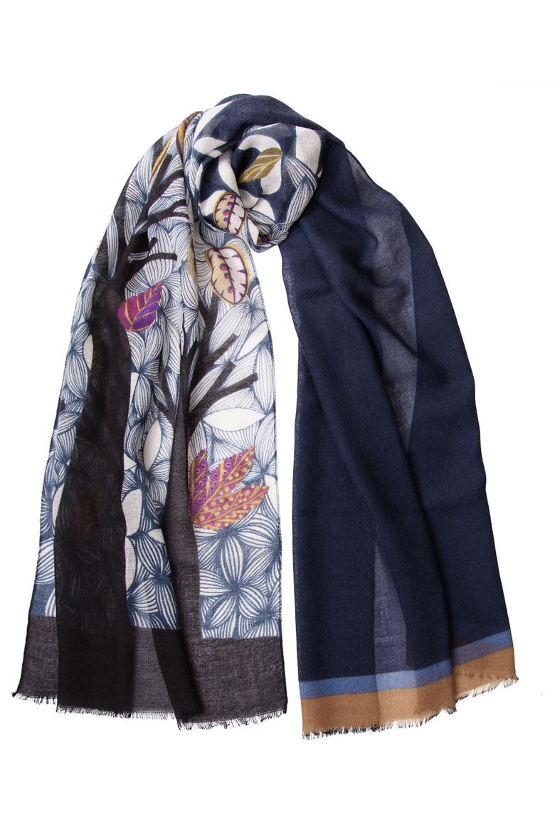 Bosco - Wool Scarf, Main, color, Navy