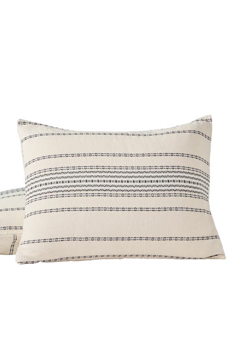 Rippled Stripe Organic Cotton Sham