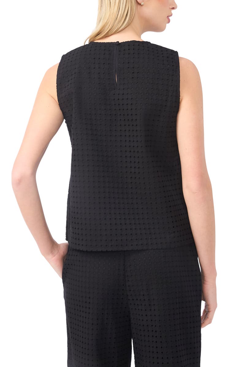 Halogen<sup>®</sup> Eyelet Embroidery Shell, Alternate, color, Rich Black 060