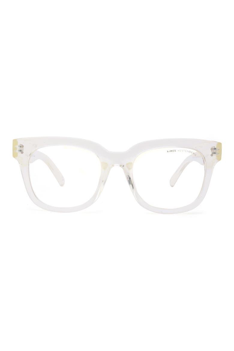 Kestenberg Houston 52mm Square Blue Light Blocking Glasses, Main, color, CRYSTAL CLEAR/ CLEAR
