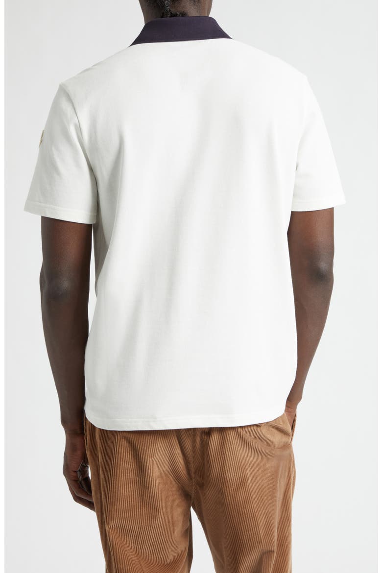 Logo Patch Cotton Piqué Polo, Alternate, color, SILK WHITE